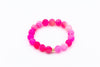 Pink dyed Agate bracelet