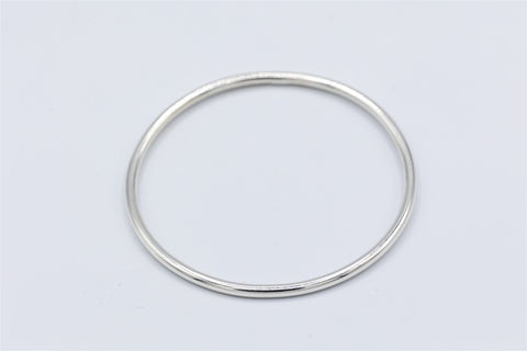 Plain 3mm Sterling silver bangle