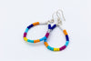 Beaded summer hoops