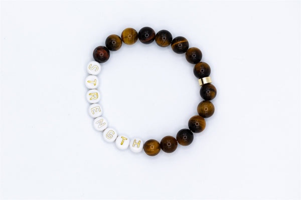 Strength Tigers Beaded Bracelet