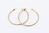 Golden Goddess Hammered Hoop